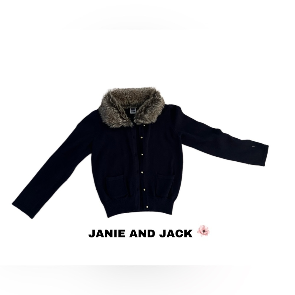 Janie and Jack navy blue cardigan (size 5)